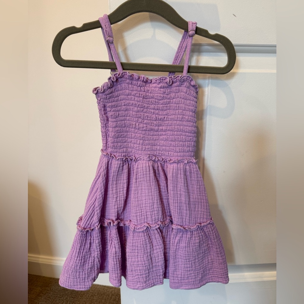 Flowers by Zoe Toile Smock Ruffle Dress